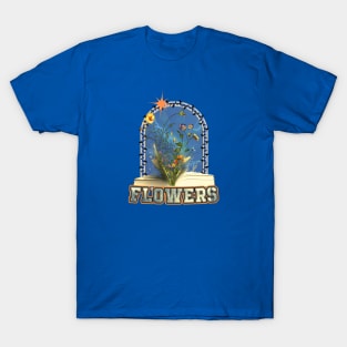 flowers growing from book T-Shirt